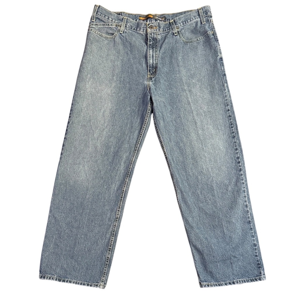 Vintage Y2K Silver Tab Levi’s Low & Loose Baggy Blue Jeans Men’s 36